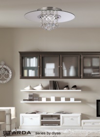 Starda Crystal Ceiling Lights Diyas Flush Crystal Fittings Starda Crystal Ceiling Lights Diyas Flush Crystal Fittings